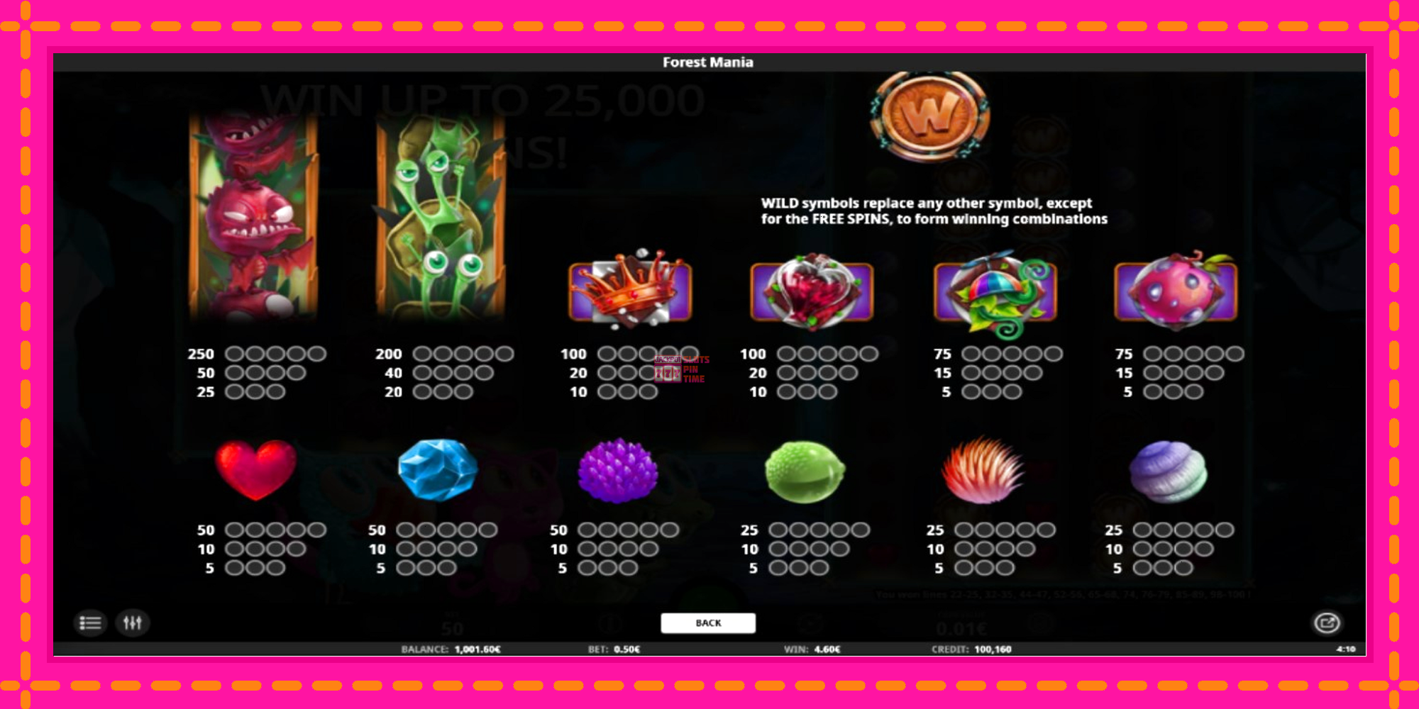 Slot machine Forest Mania gratuitamente, immagine 4