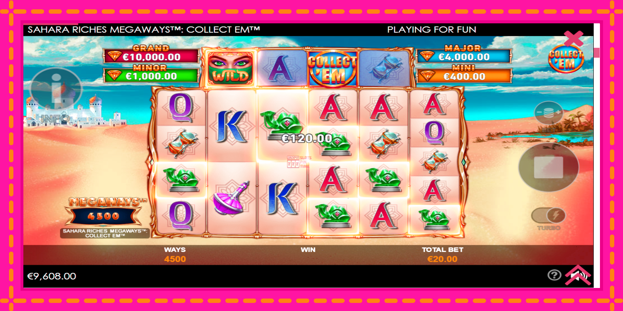 Slot machine Sahara Riches Megaways Collect Em gratuitamente, immagine 4