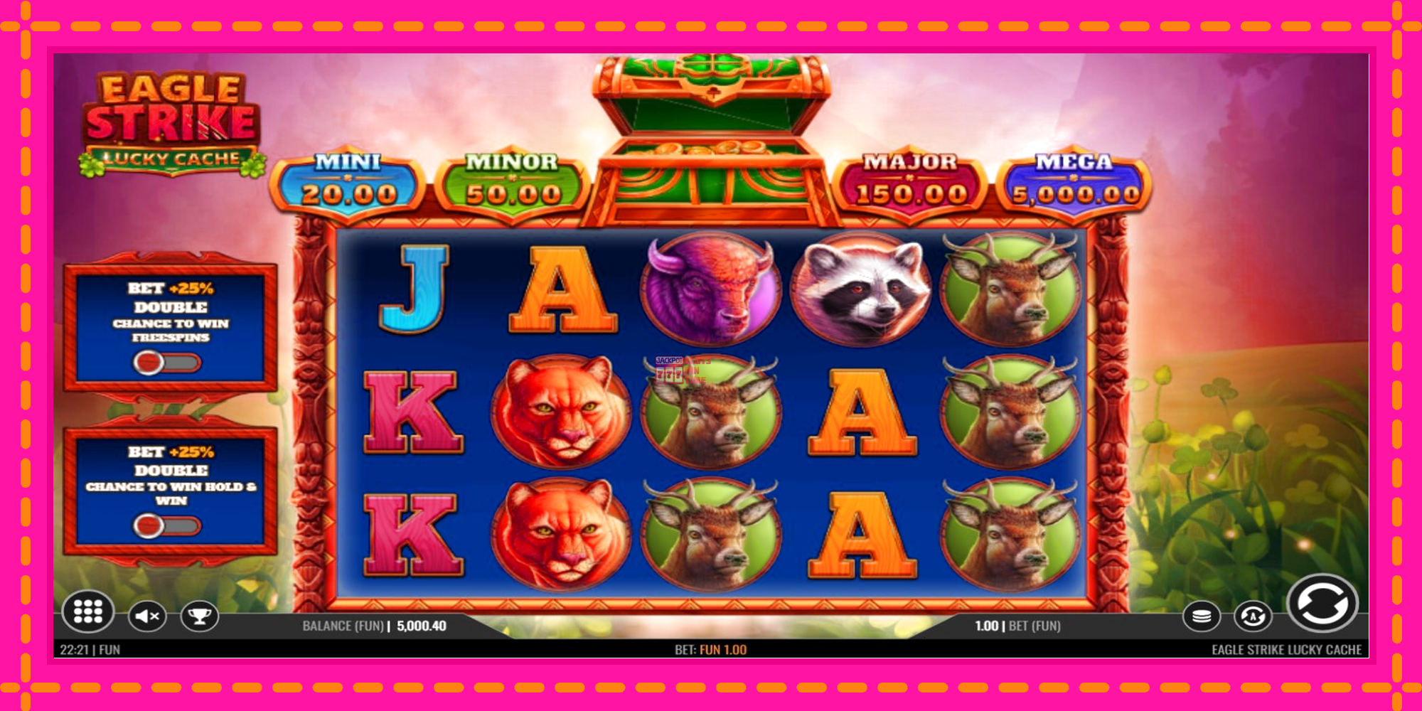 Slot machine Eagle Strike Lucky Cache gratuitamente, immagine 2