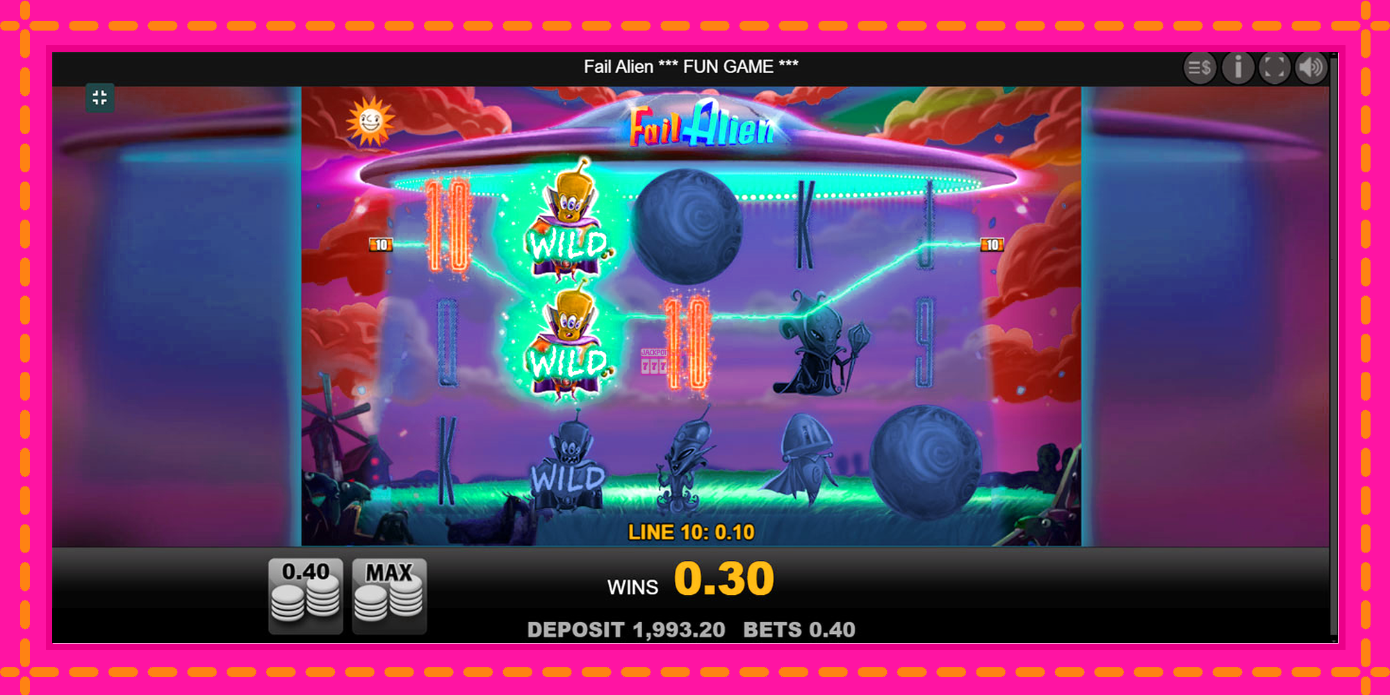 Slot machine Fail Alien gratuitamente, immagine 5