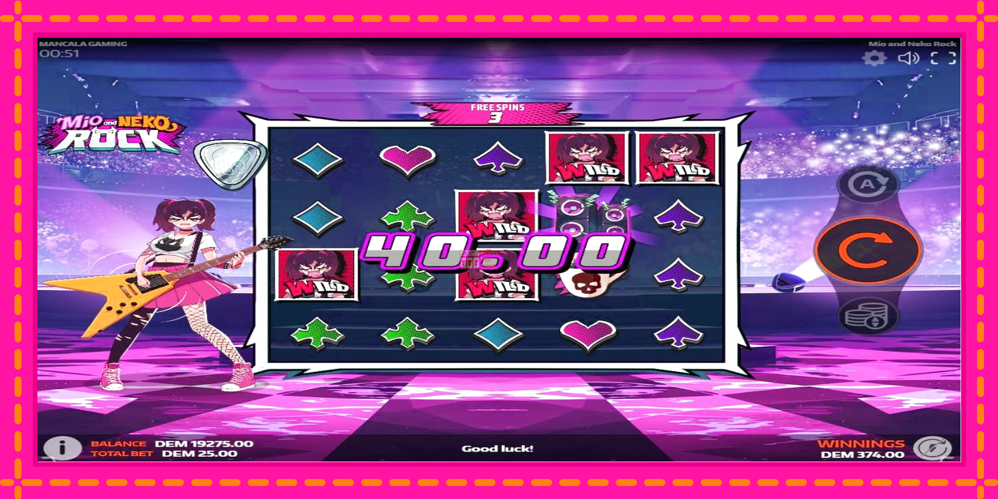 Slot machine Mio and Neko Rock gratuitamente, immagine 4