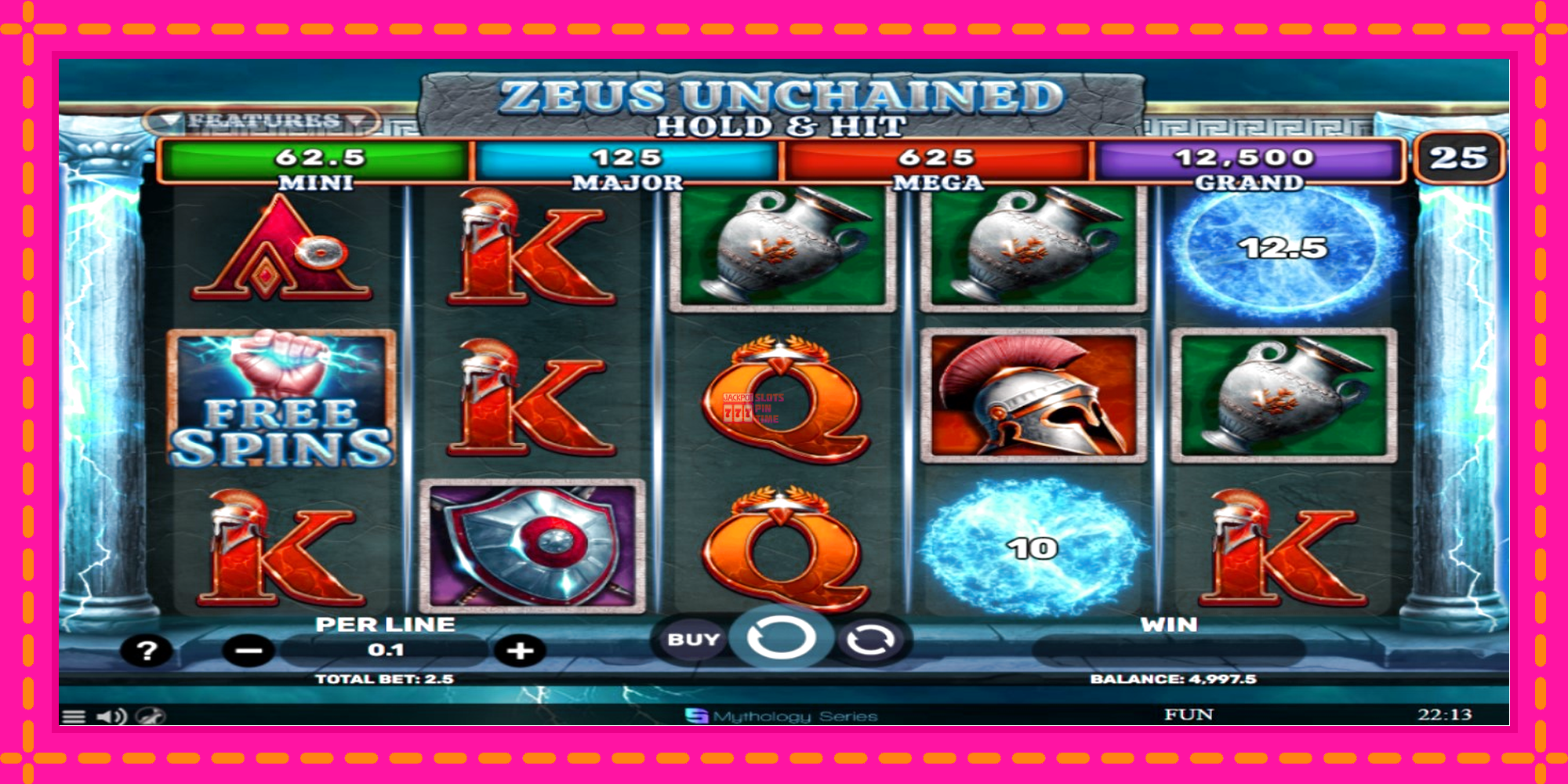 Slot machine Zeus Unchained - Hold & Hit gratuitamente, immagine 2