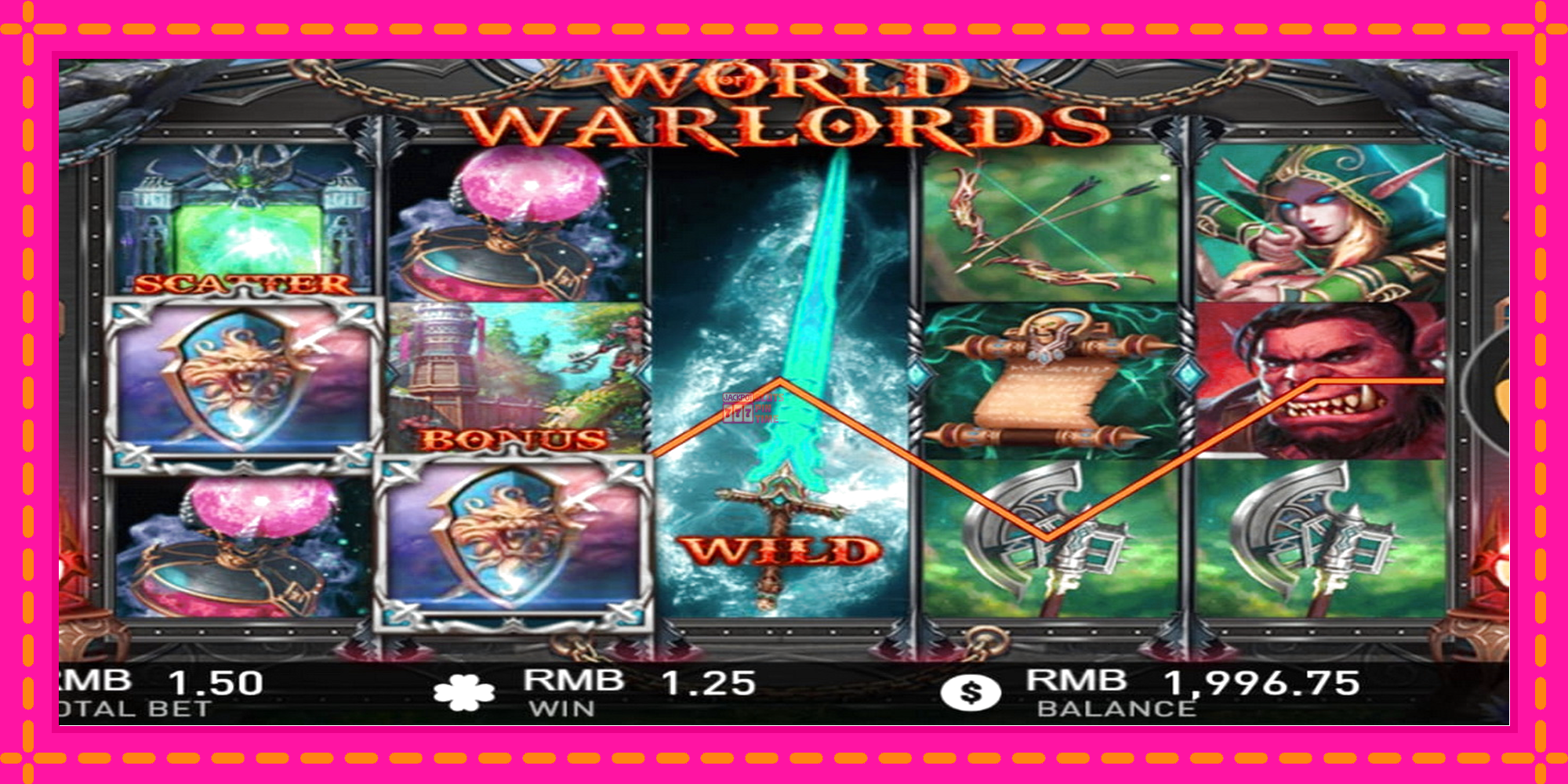 Slot machine World of Warlords gratuitamente, immagine 3