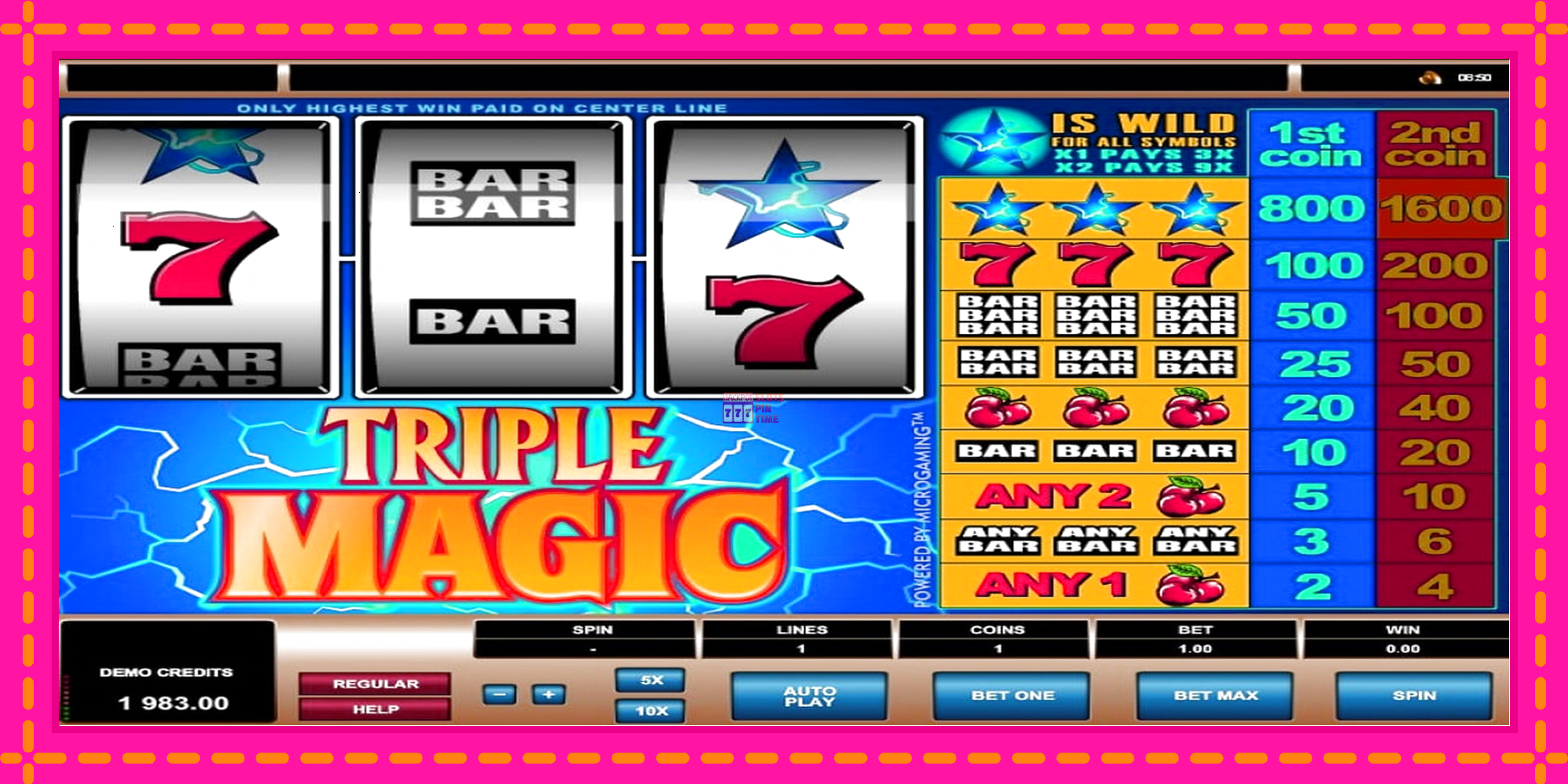 Slot machine Triple Magic gratuitamente, immagine 5