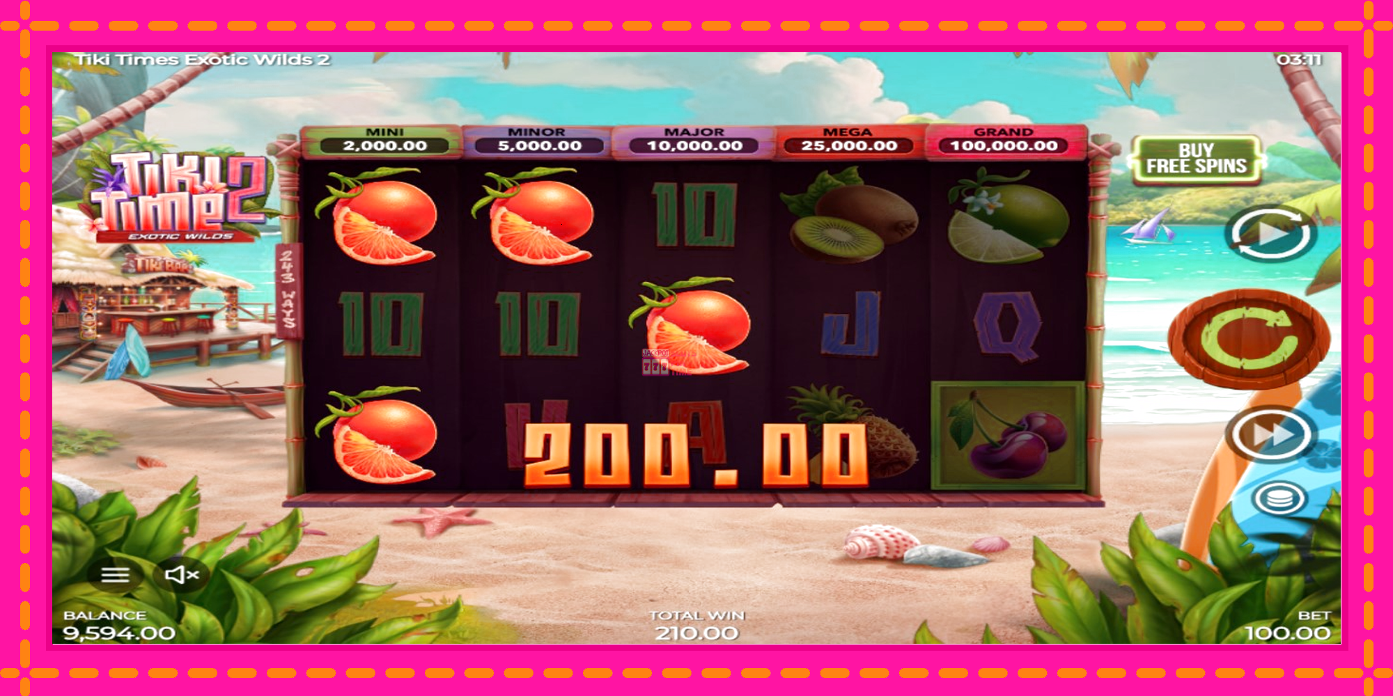 Slot machine Tiki Time Exotic Wilds 2 gratuitamente, immagine 3