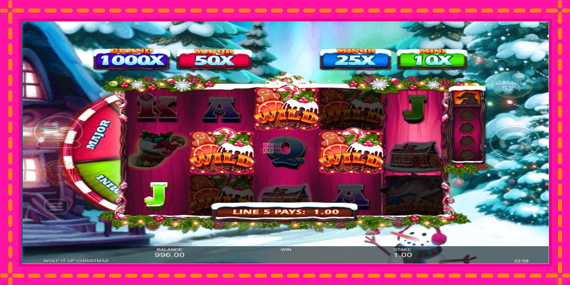 Slot machine Wolf It Up Christmas gratuitamente, immagine 4