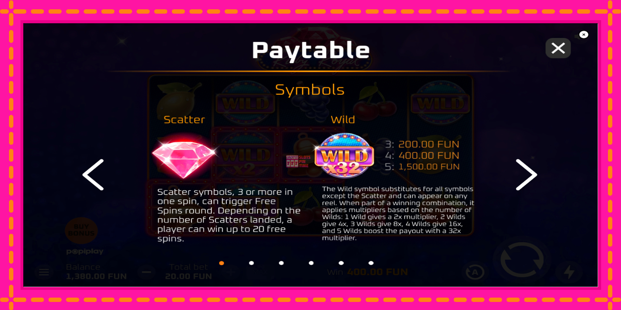 Slot machine Ruby Royal gratuitamente, immagine 5