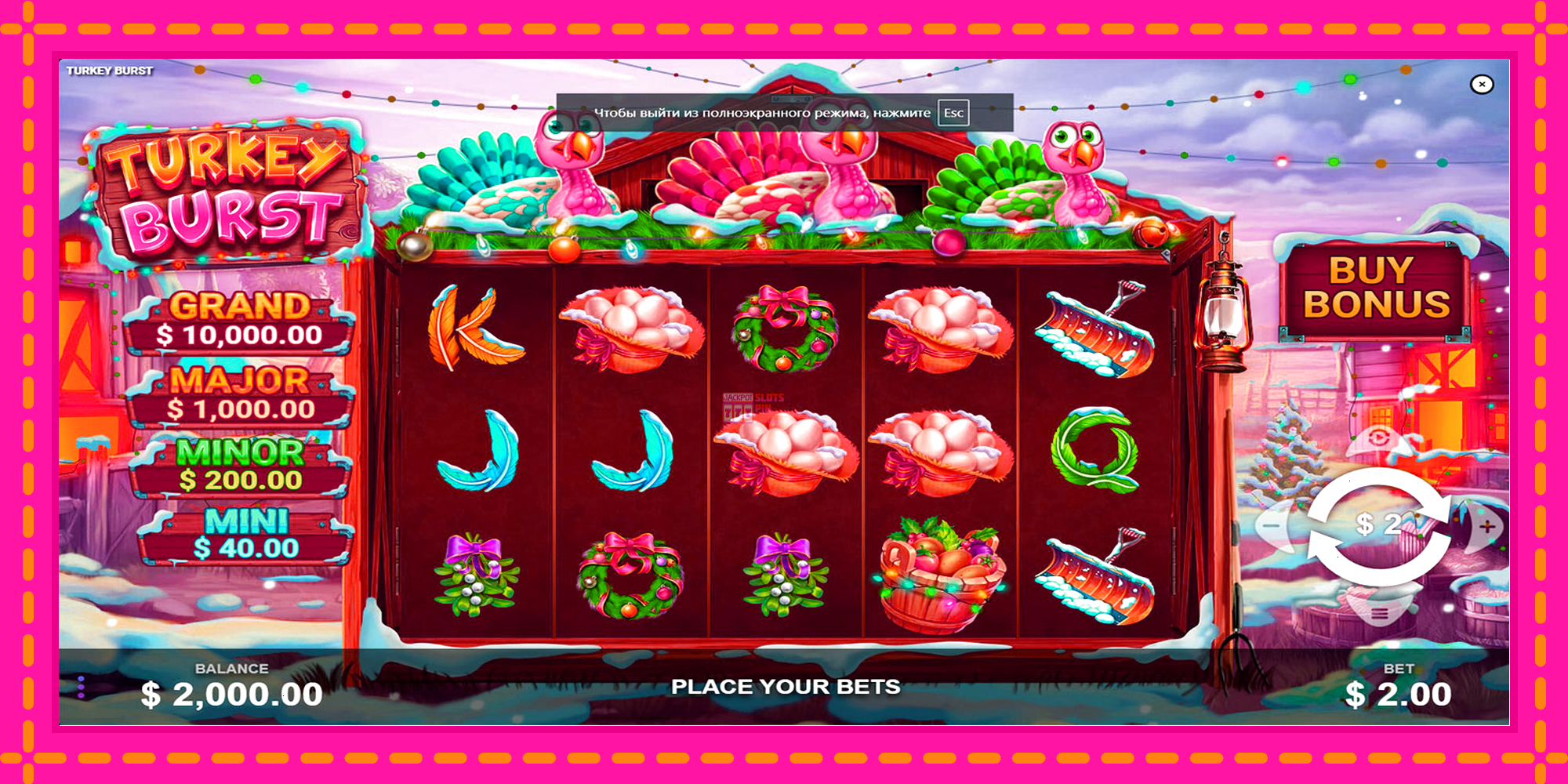 Slot machine Turkey Burst gratuitamente, immagine 1