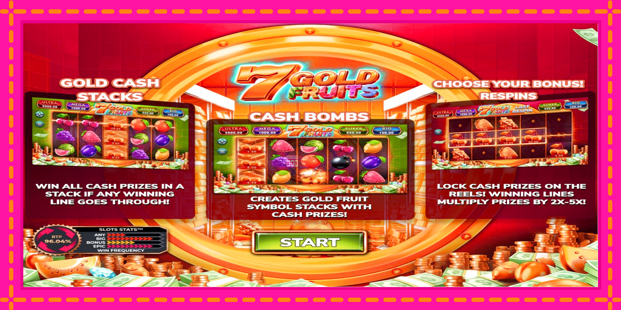 Slot machine 7 Gold Fruits gratuitamente, immagine 1