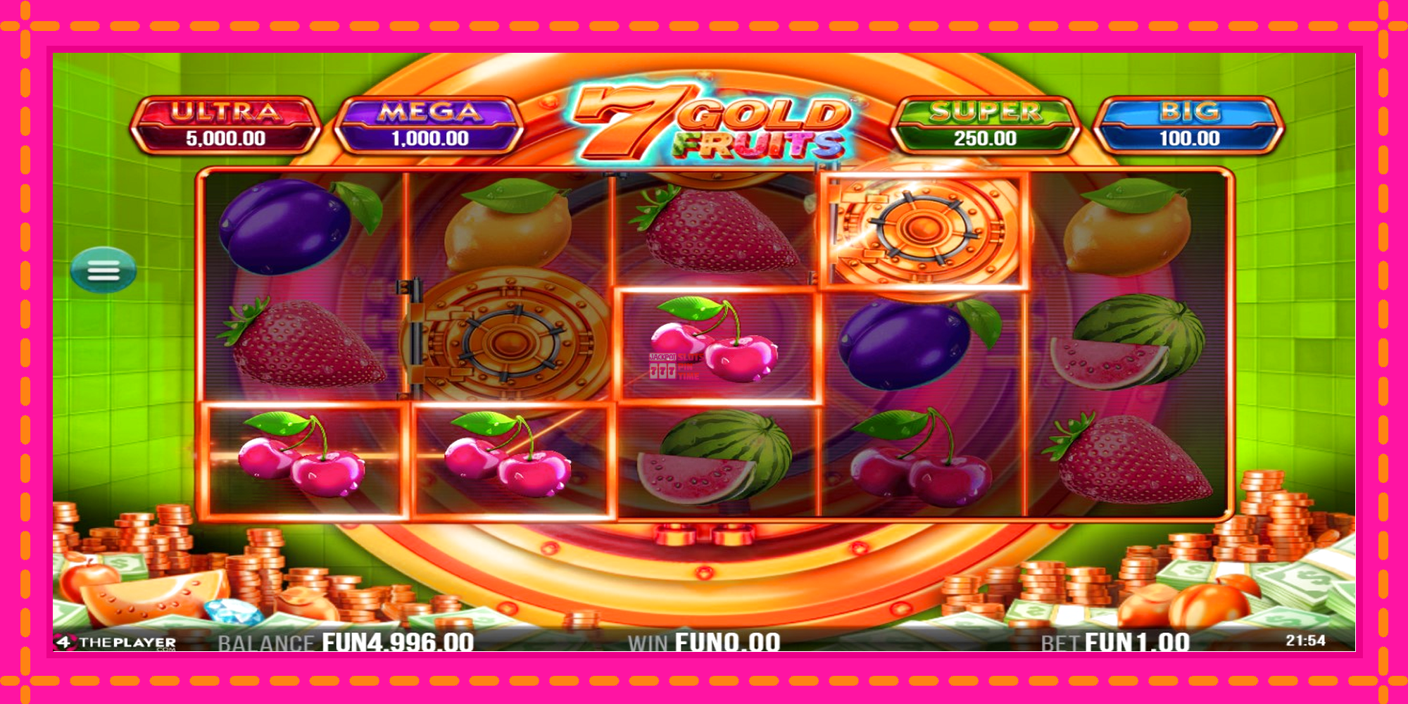 Slot machine 7 Gold Fruits gratuitamente, immagine 3