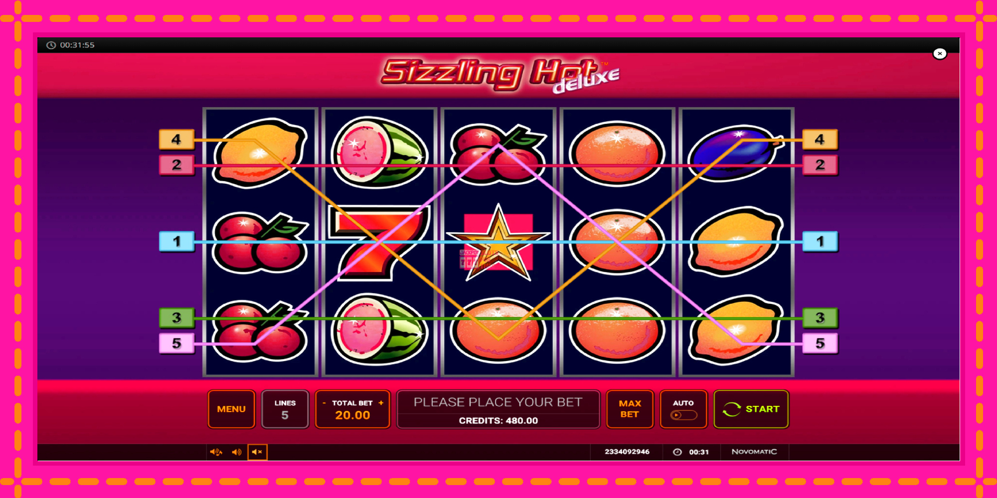 Slot machine Sizzling Hot Deluxe gratuitamente, immagine 3