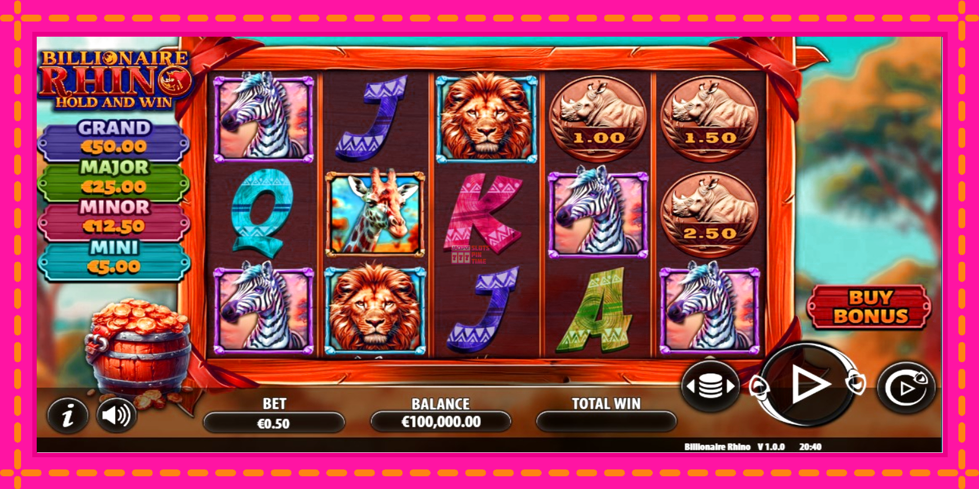 Slot machine Billionaire Rhino gratuitamente, immagine 2