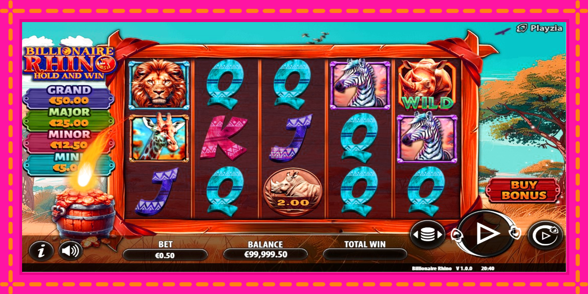 Slot machine Billionaire Rhino gratuitamente, immagine 3