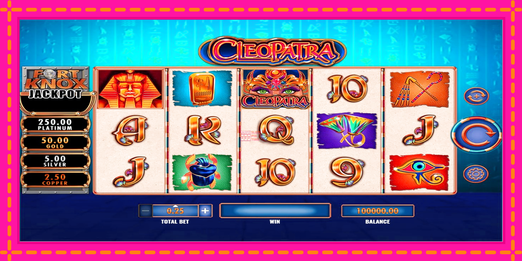 Slot machine Fort Knox Cleopatra gratuitamente, immagine 1