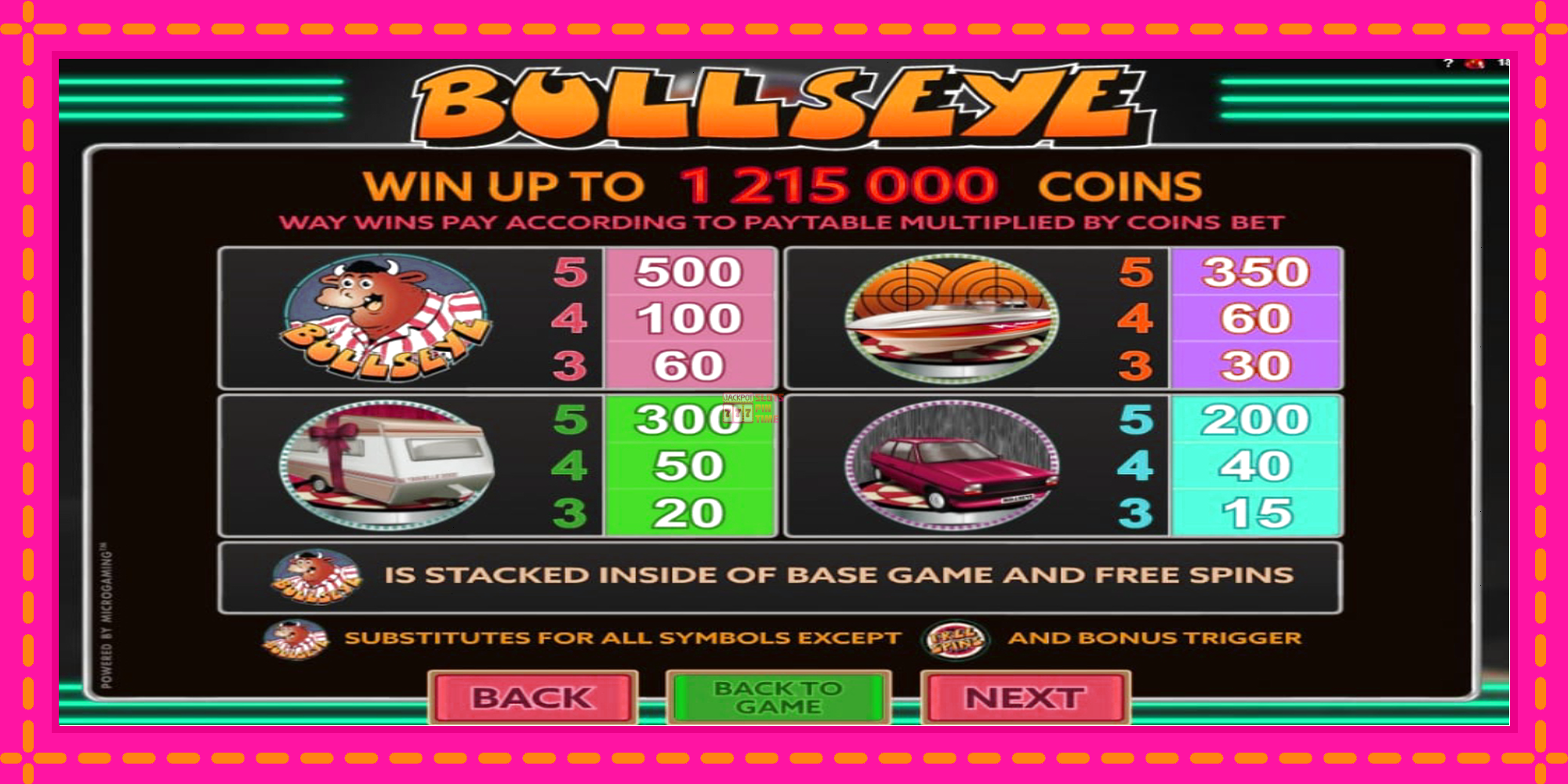 Slot machine Bullseye gratuitamente, immagine 5