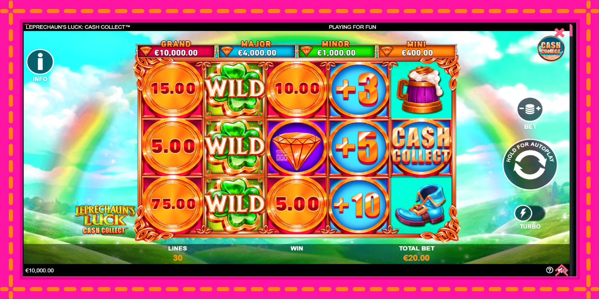 Slot machine Leprechauns Luck Cash Collect Megaways PowerPlay Jackpot gratuitamente, immagine 2