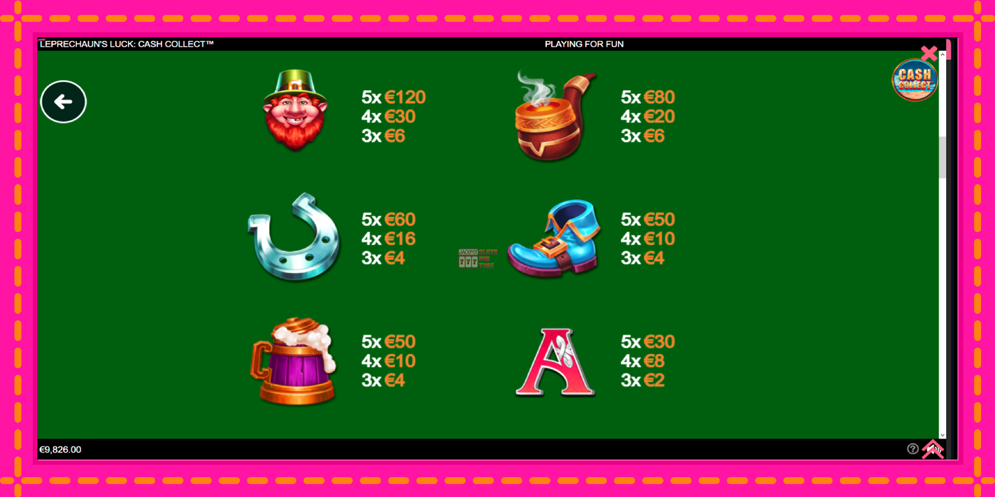 Slot machine Leprechauns Luck Cash Collect Megaways PowerPlay Jackpot gratuitamente, immagine 5