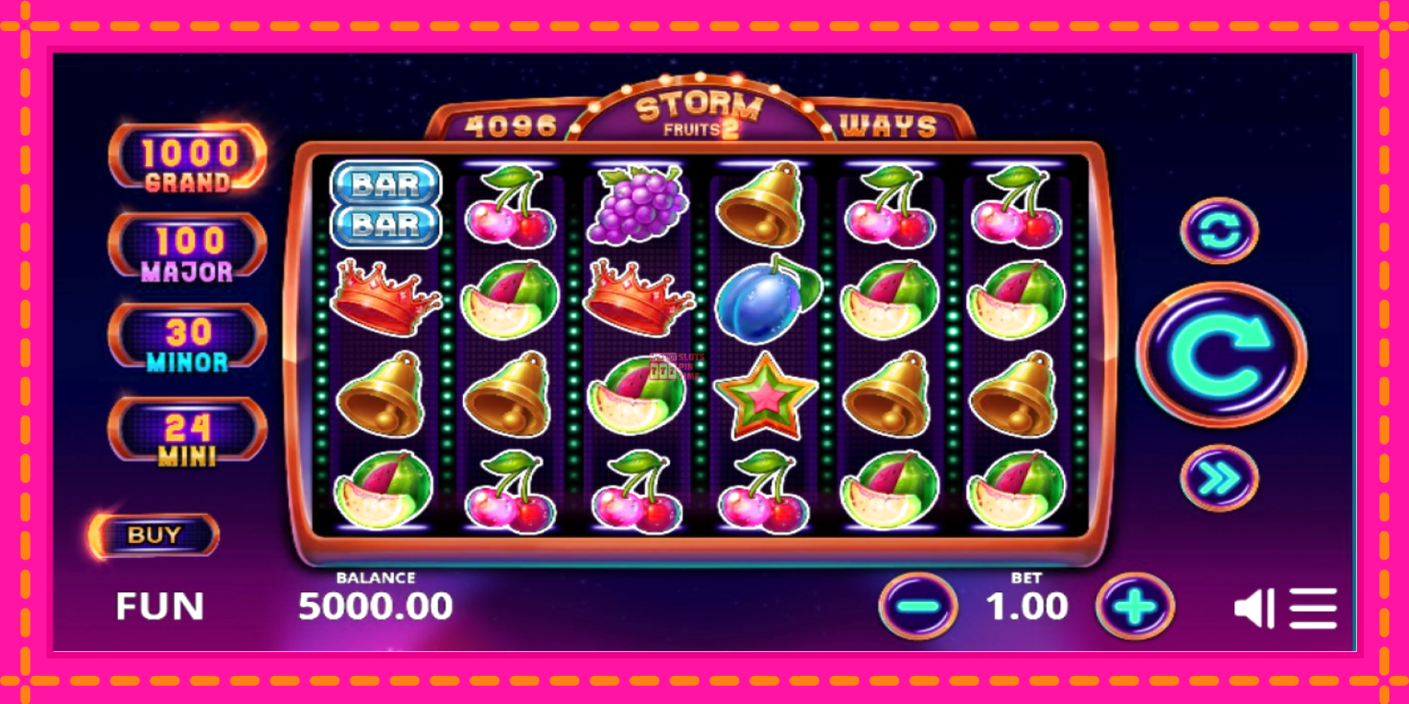 Slot machine Storm Fruits 2 gratuitamente, immagine 1