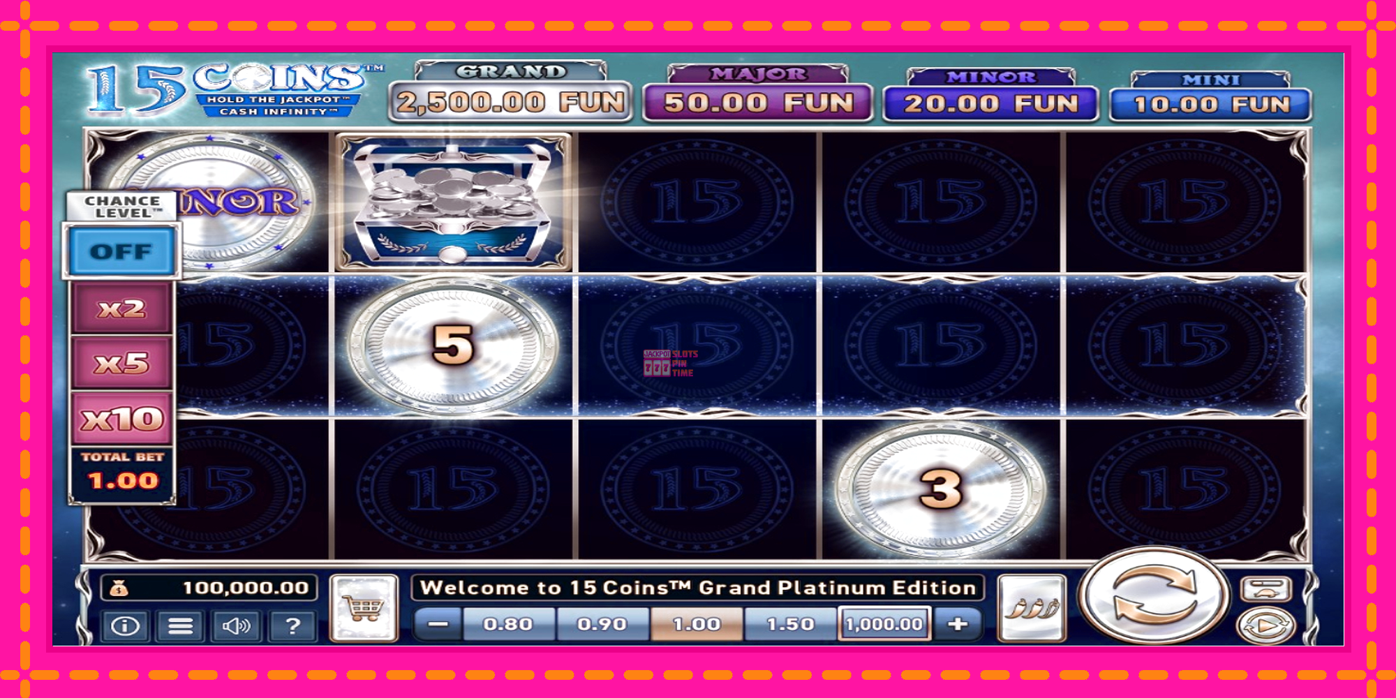 Slot machine 15 Coins Grand Platinum Edition gratuitamente, immagine 2