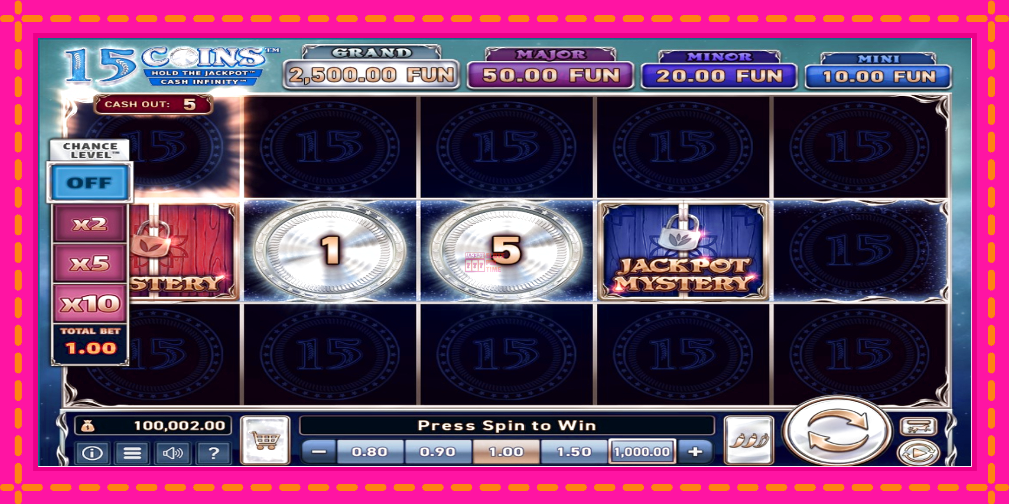 Slot machine 15 Coins Grand Platinum Edition gratuitamente, immagine 6