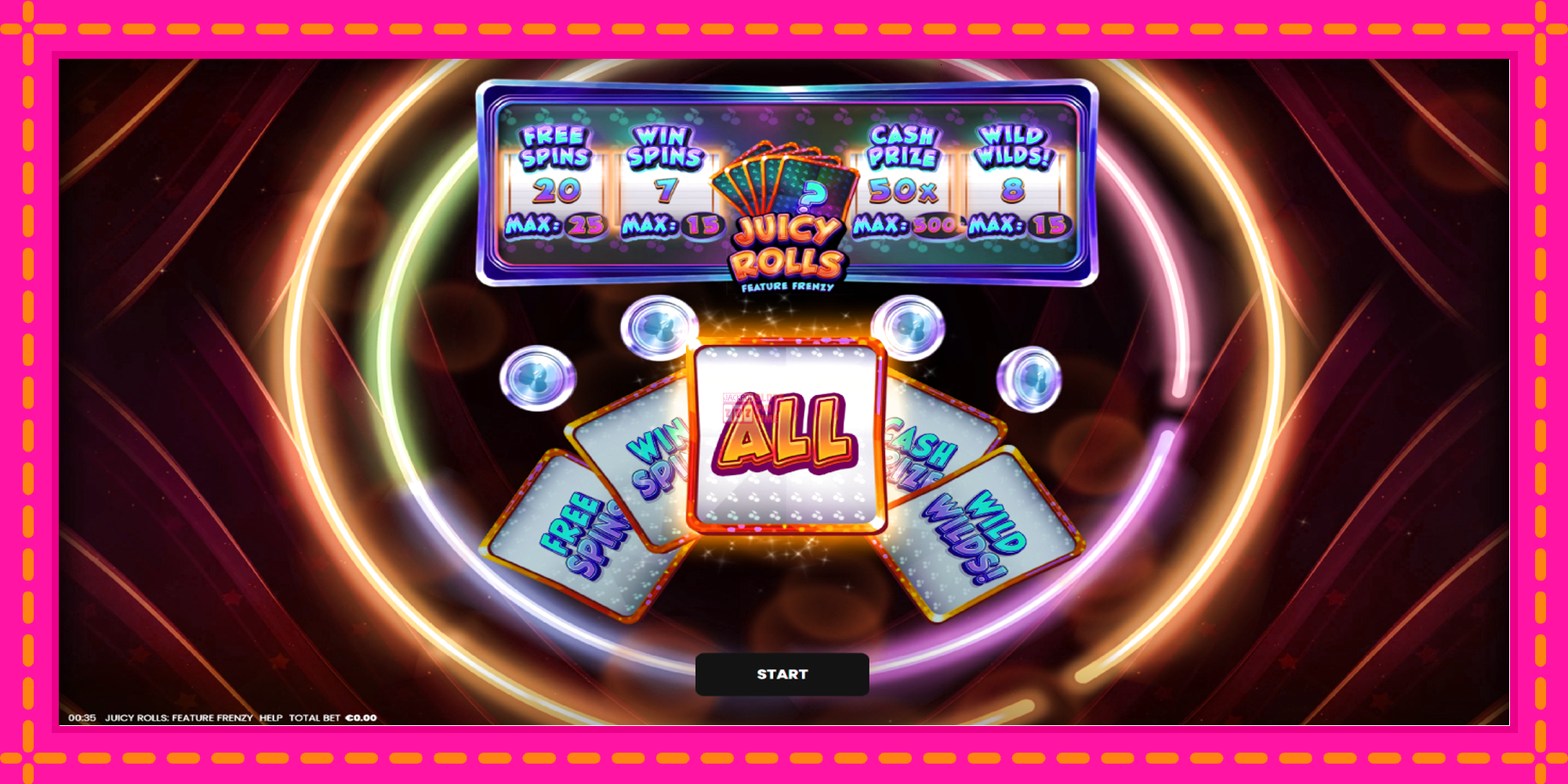 Slot machine Juicy Rolls: Feature Frenzy gratuitamente, immagine 1