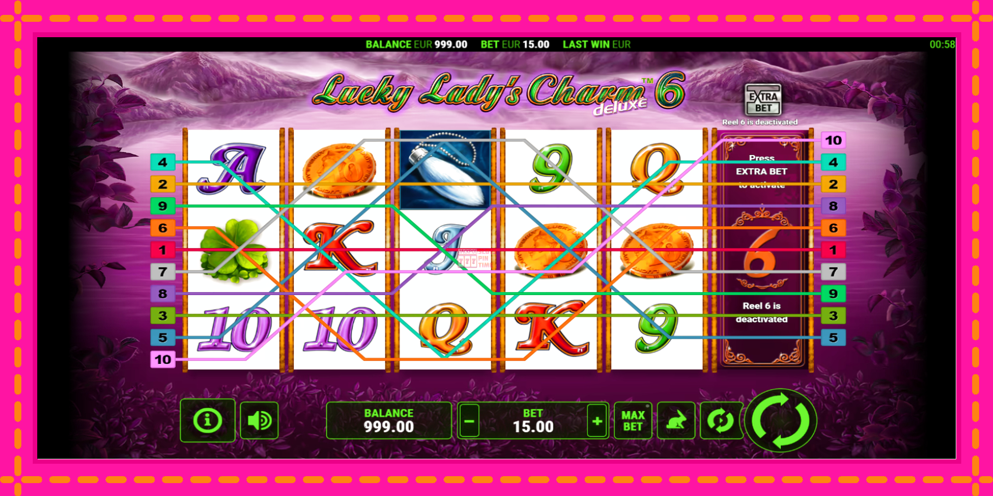 Slot machine Lucky Ladys Charm Deluxe 6 gratuitamente, immagine 1