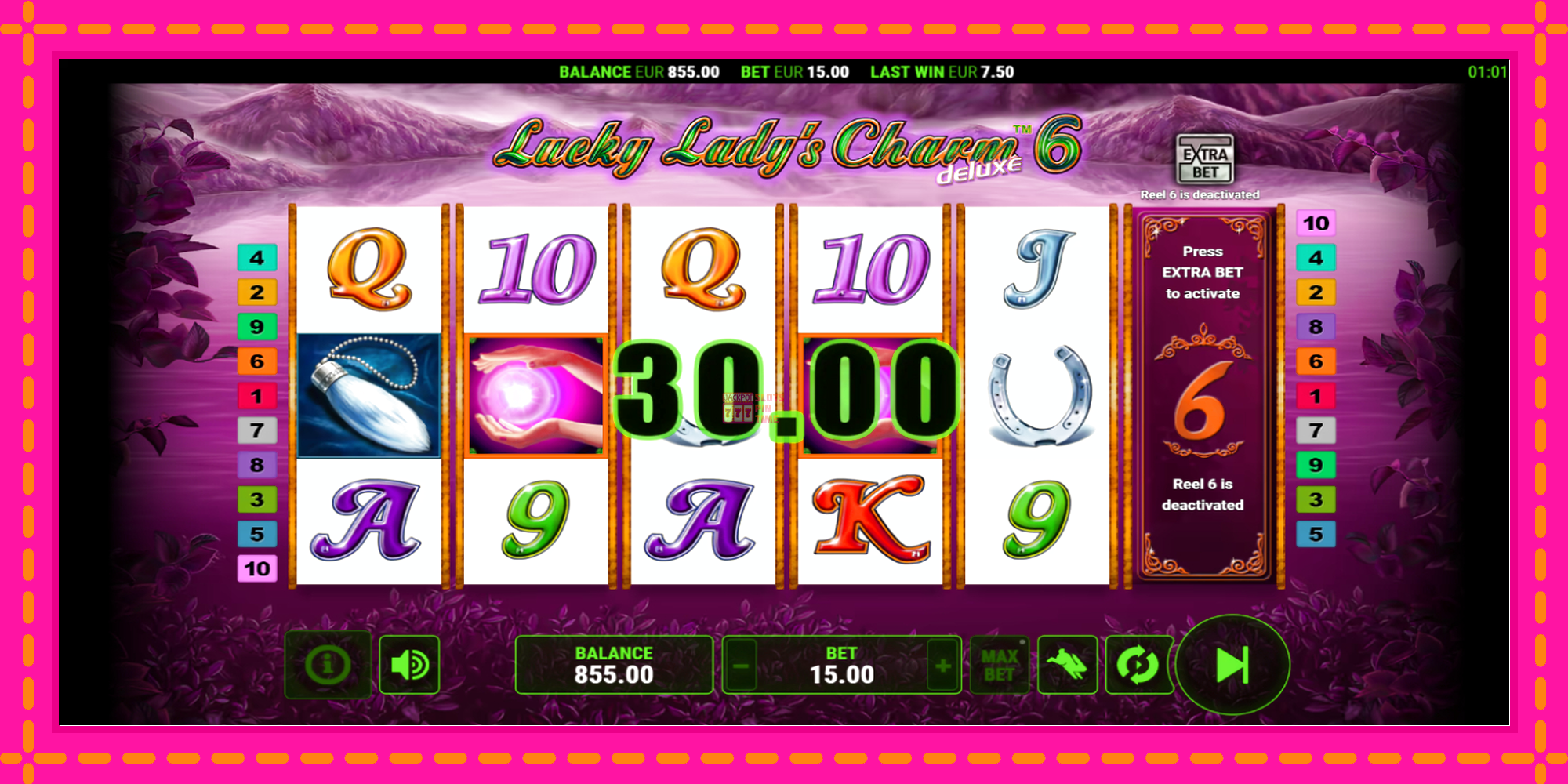 Slot machine Lucky Ladys Charm Deluxe 6 gratuitamente, immagine 3