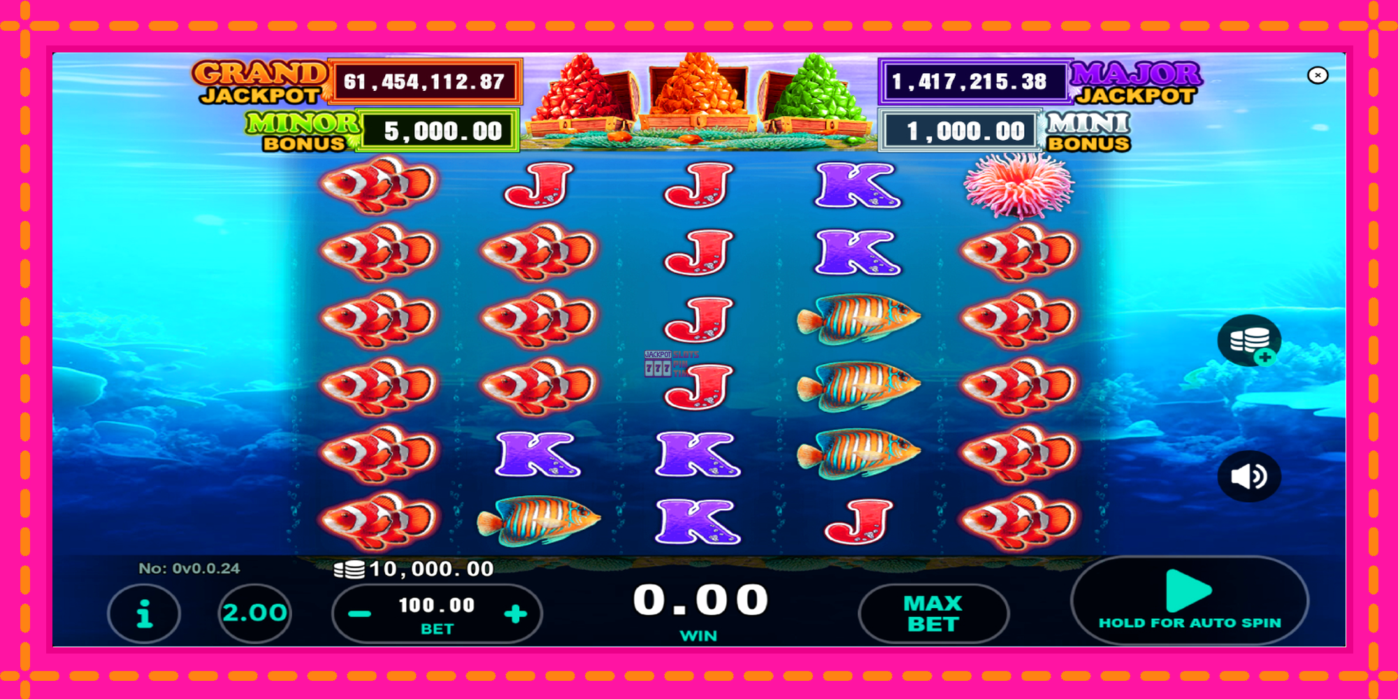 Slot machine Clown Fish Treasure gratuitamente, immagine 1