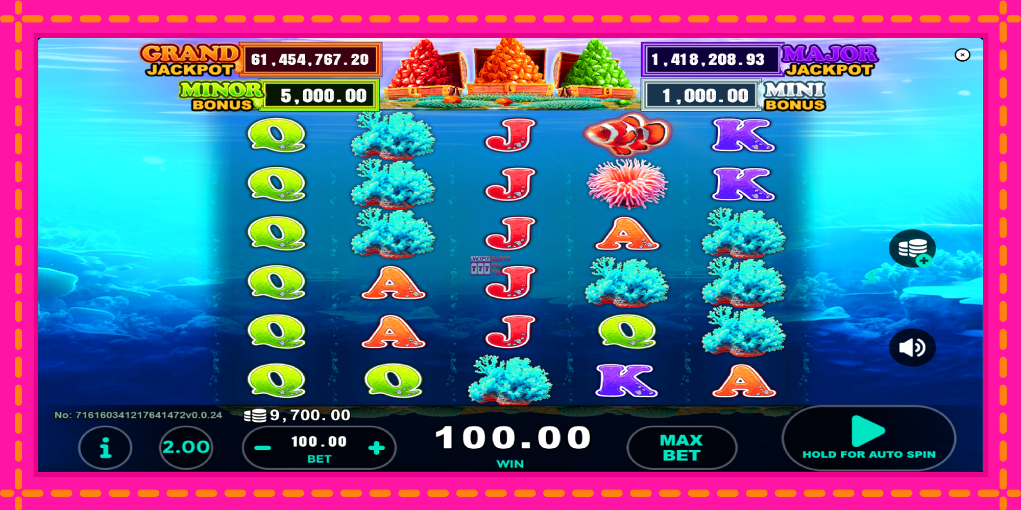 Slot machine Clown Fish Treasure gratuitamente, immagine 3