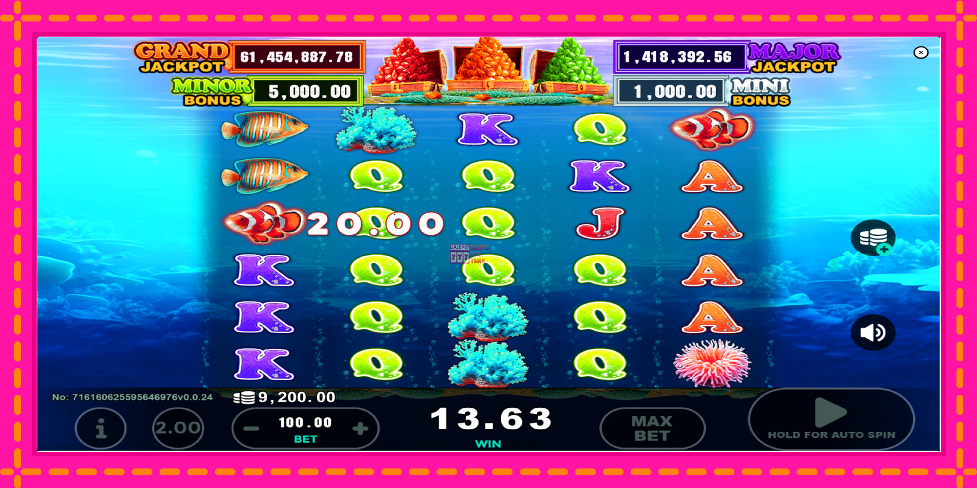 Slot machine Clown Fish Treasure gratuitamente, immagine 4