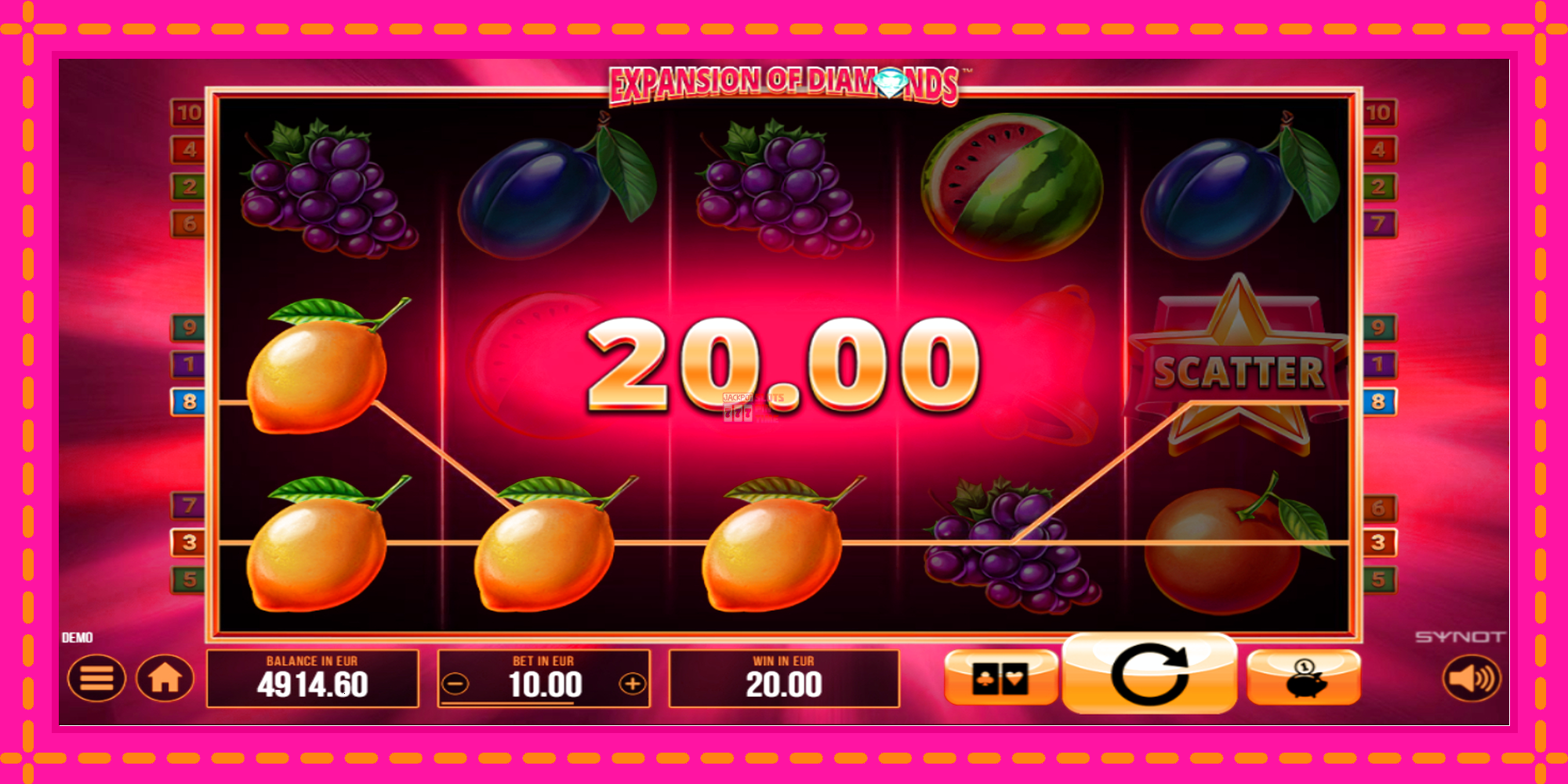 Slot machine Expansion of Diamonds gratuitamente, immagine 3