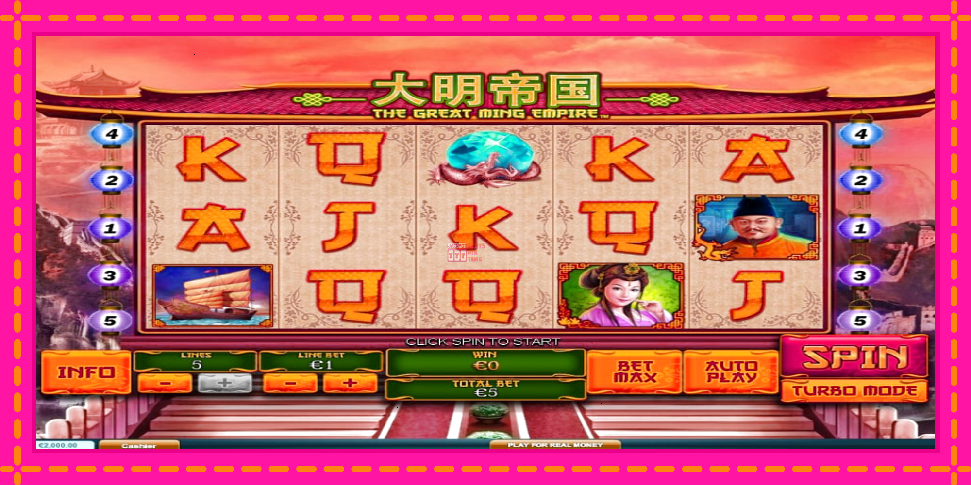 Slot machine The Great Ming Empire gratuitamente, immagine 2