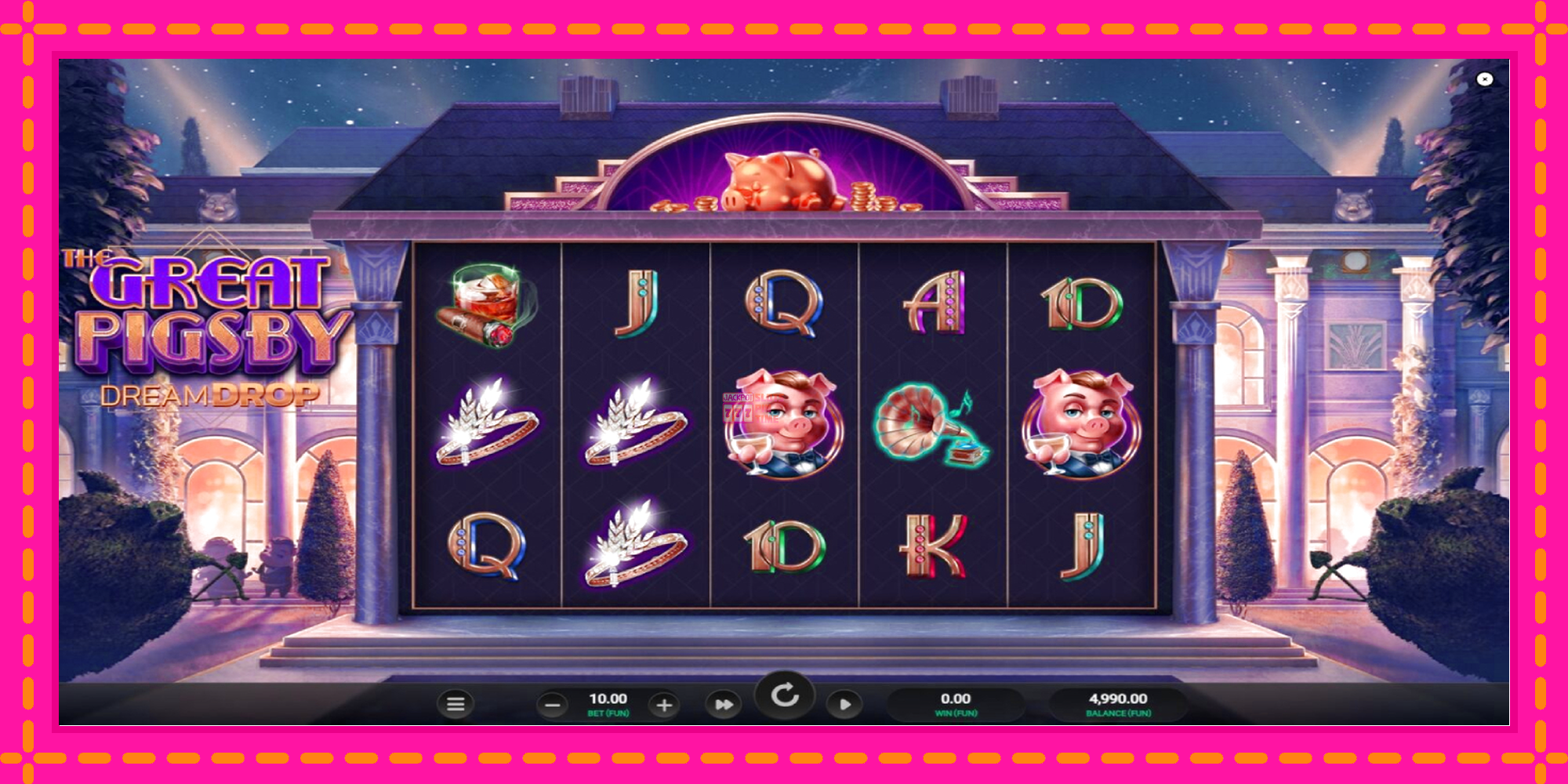 Slot machine The Great Pigsby Dream Drop gratuitamente, immagine 2