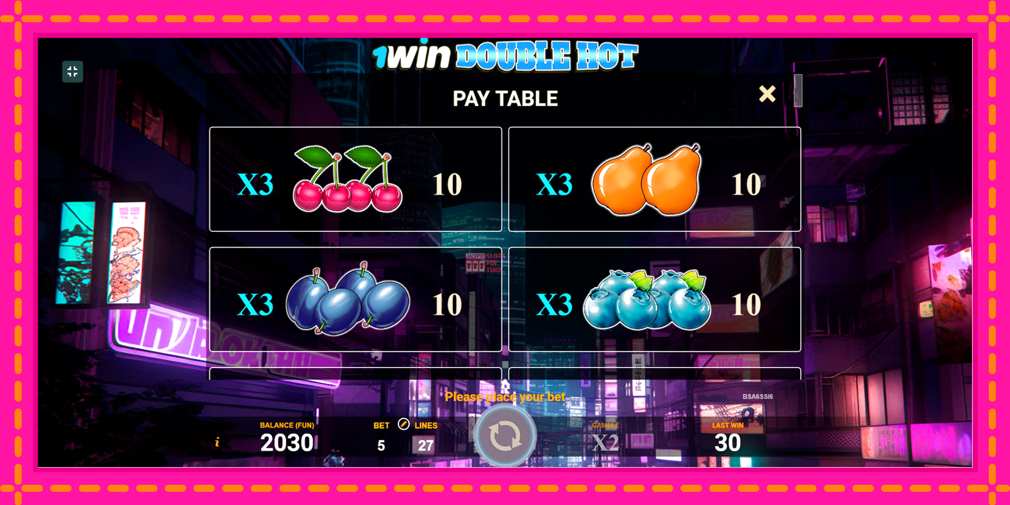 Slot machine 1win Double Hot gratuitamente, immagine 6