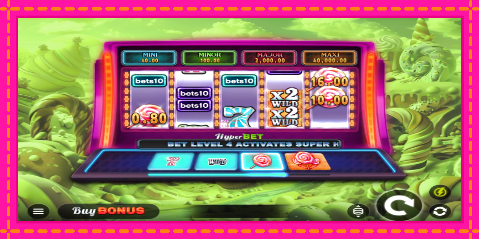 Slot machine Bets10 Candy 7s Hold and Win gratuitamente, immagine 2