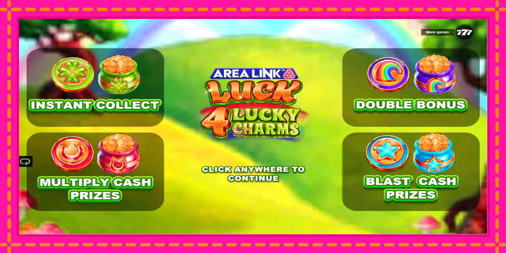 Slot machine Area Link Luck 4 Lucky Charms gratuitamente, immagine 1