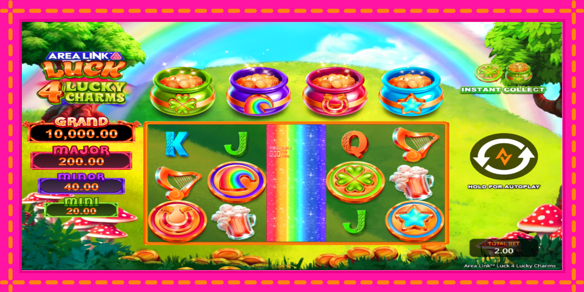 Slot machine Area Link Luck 4 Lucky Charms gratuitamente, immagine 2