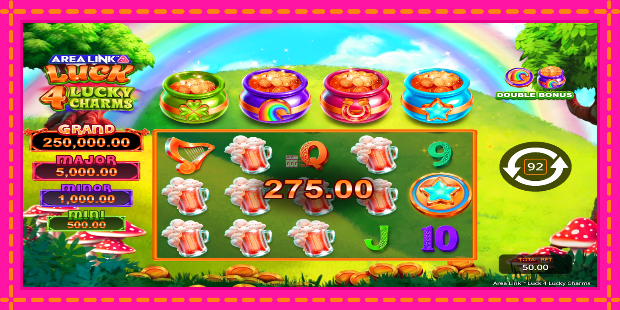 Slot machine Area Link Luck 4 Lucky Charms gratuitamente, immagine 5