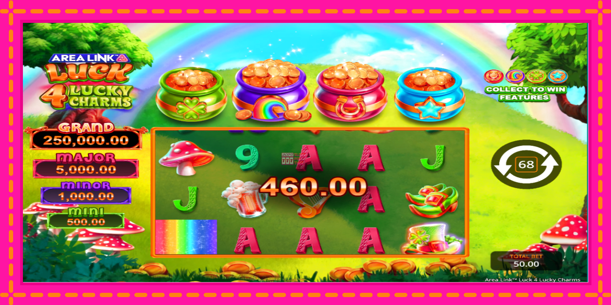 Slot machine Area Link Luck 4 Lucky Charms gratuitamente, immagine 6