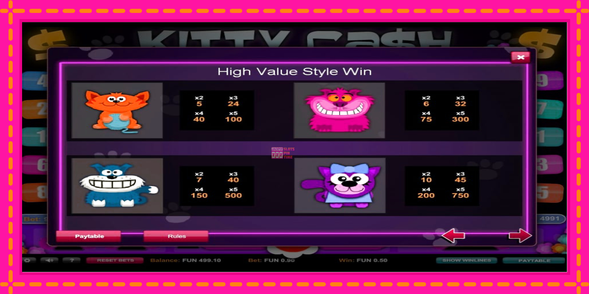 Slot machine Kitty Cash gratuitamente, immagine 5