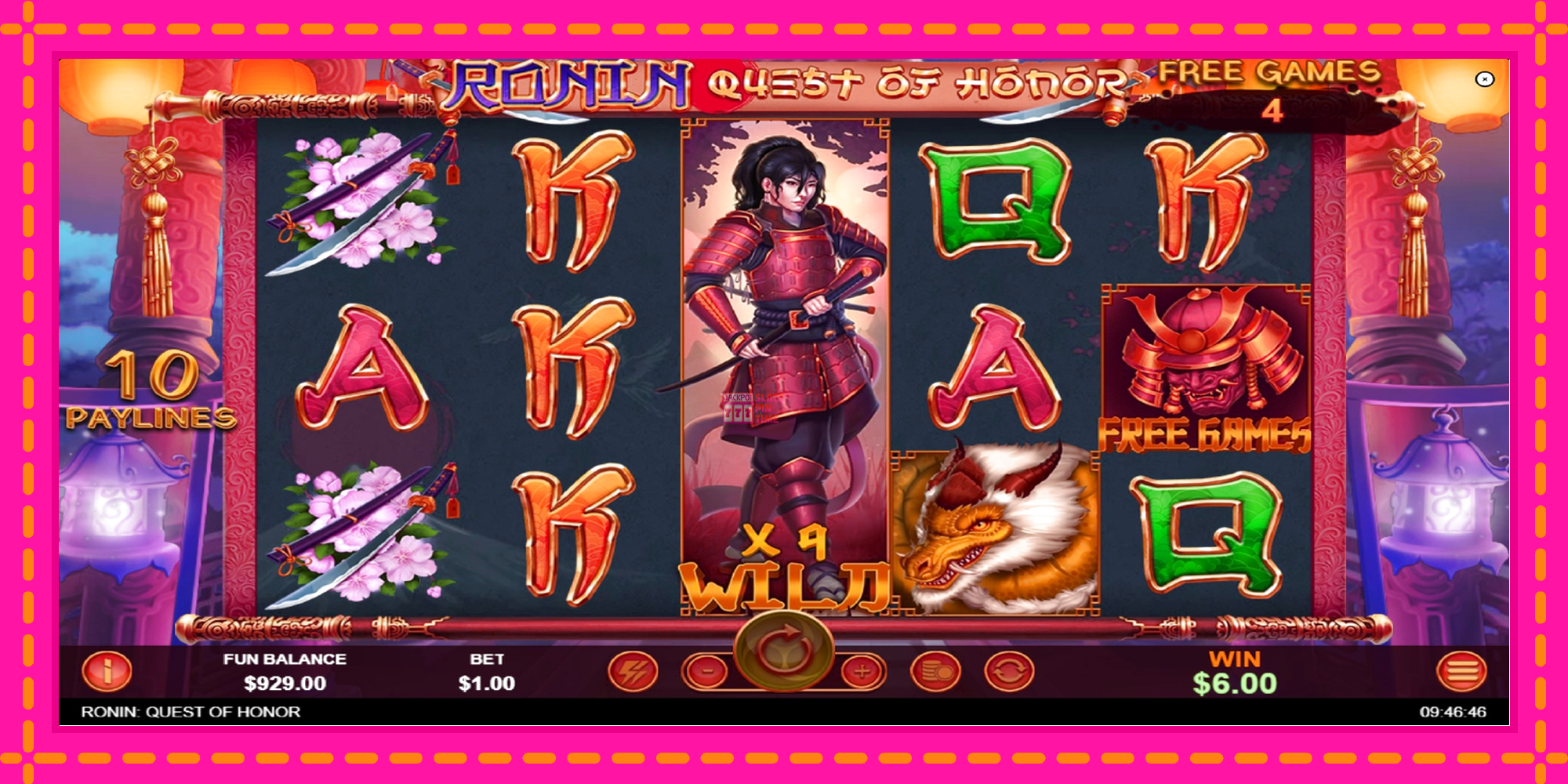 Slot machine Ronin - Quest of Honor gratuitamente, immagine 4