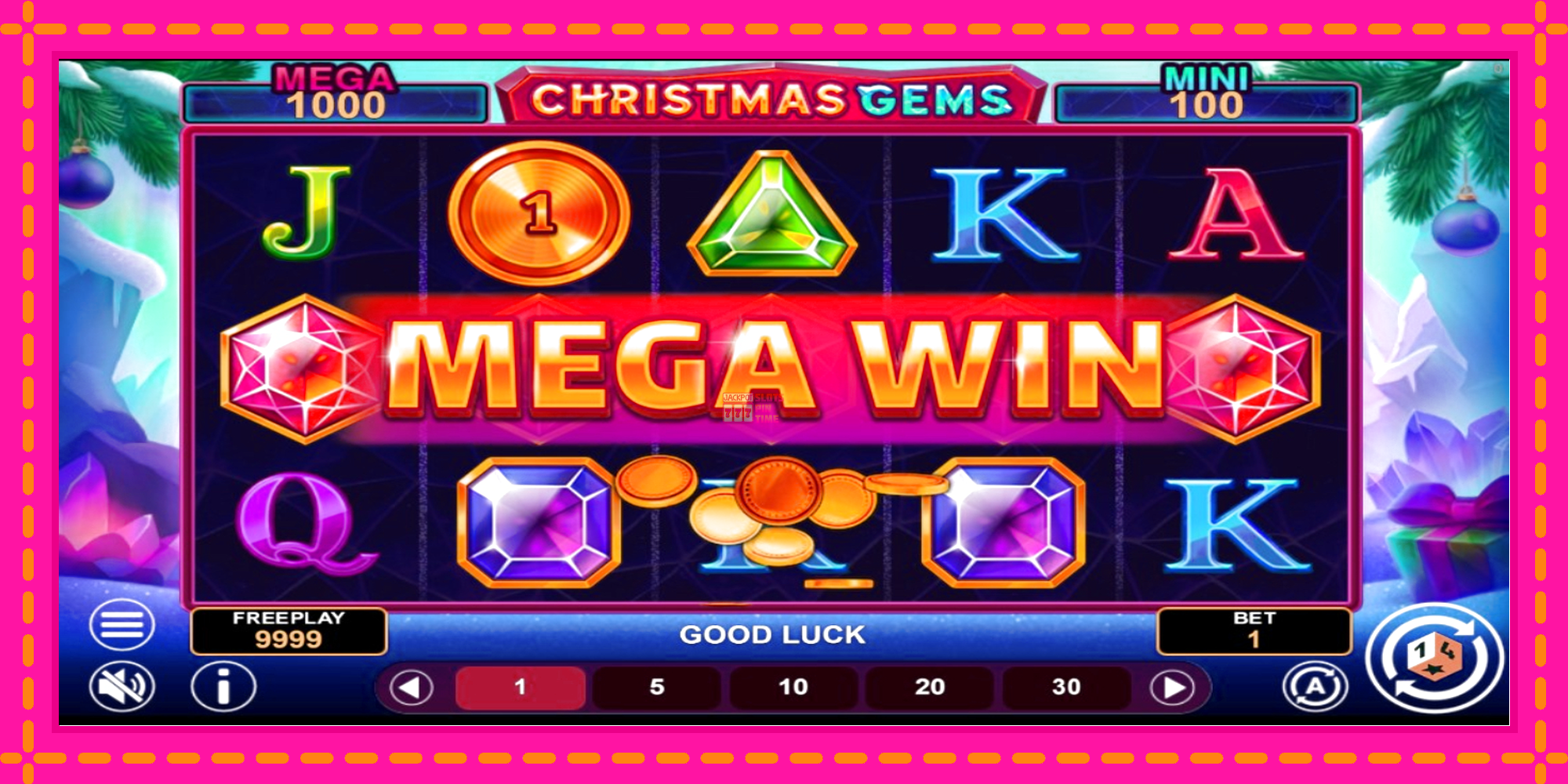 Slot machine Christmas Gems Hold & Win gratuitamente, immagine 3