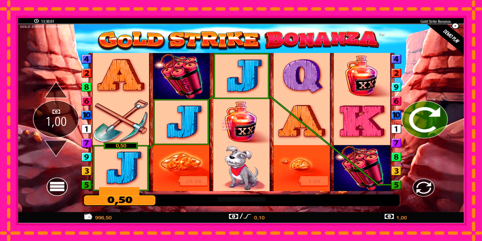 Slot machine Gold Strike Bonanza gratuitamente, immagine 2