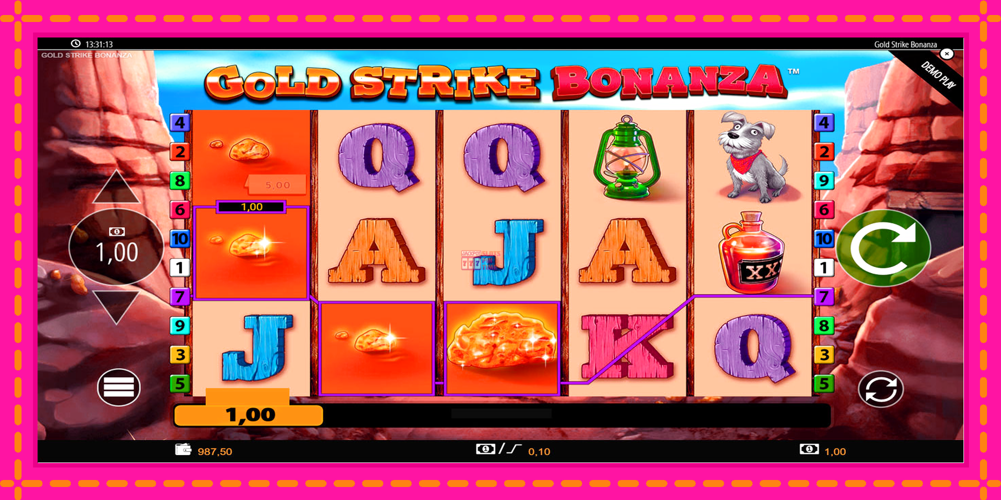 Slot machine Gold Strike Bonanza gratuitamente, immagine 5