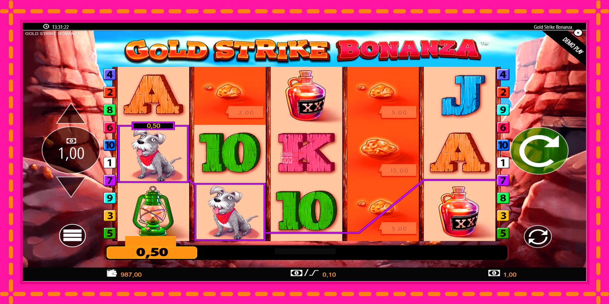 Slot machine Gold Strike Bonanza gratuitamente, immagine 6