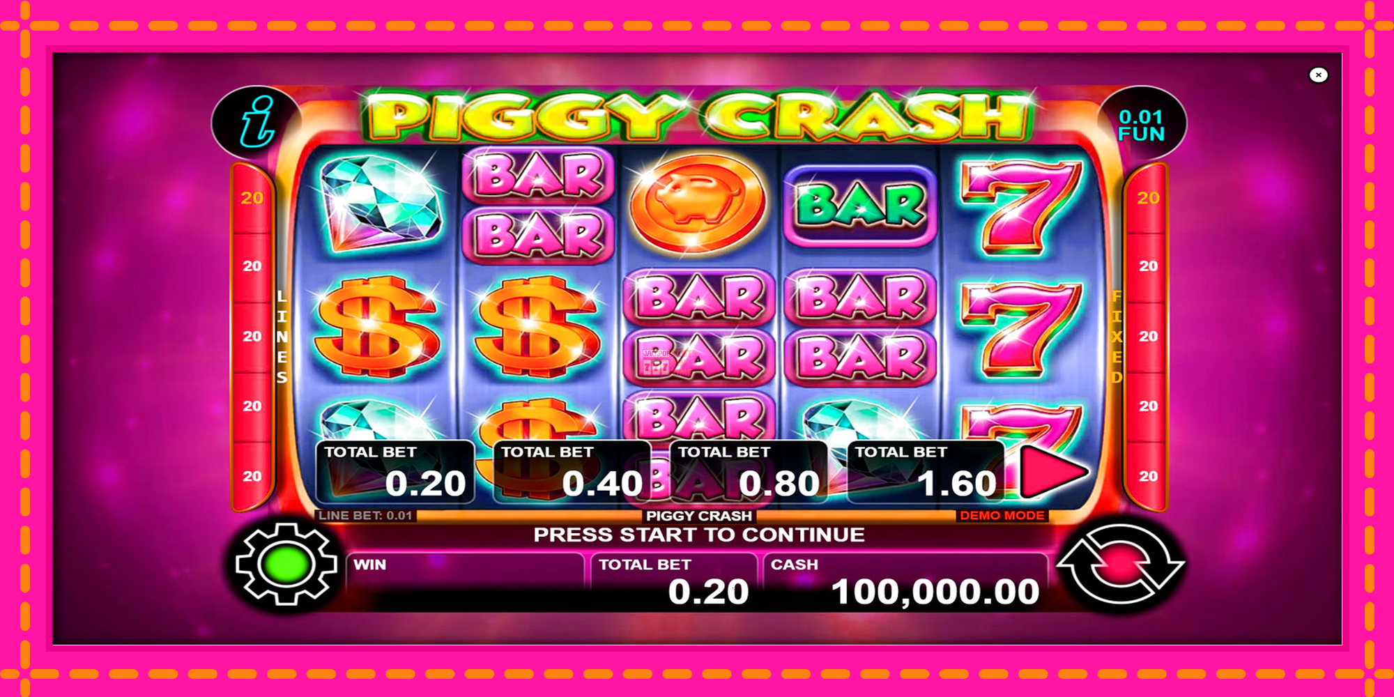 Slot machine Piggy Crash gratuitamente, immagine 1