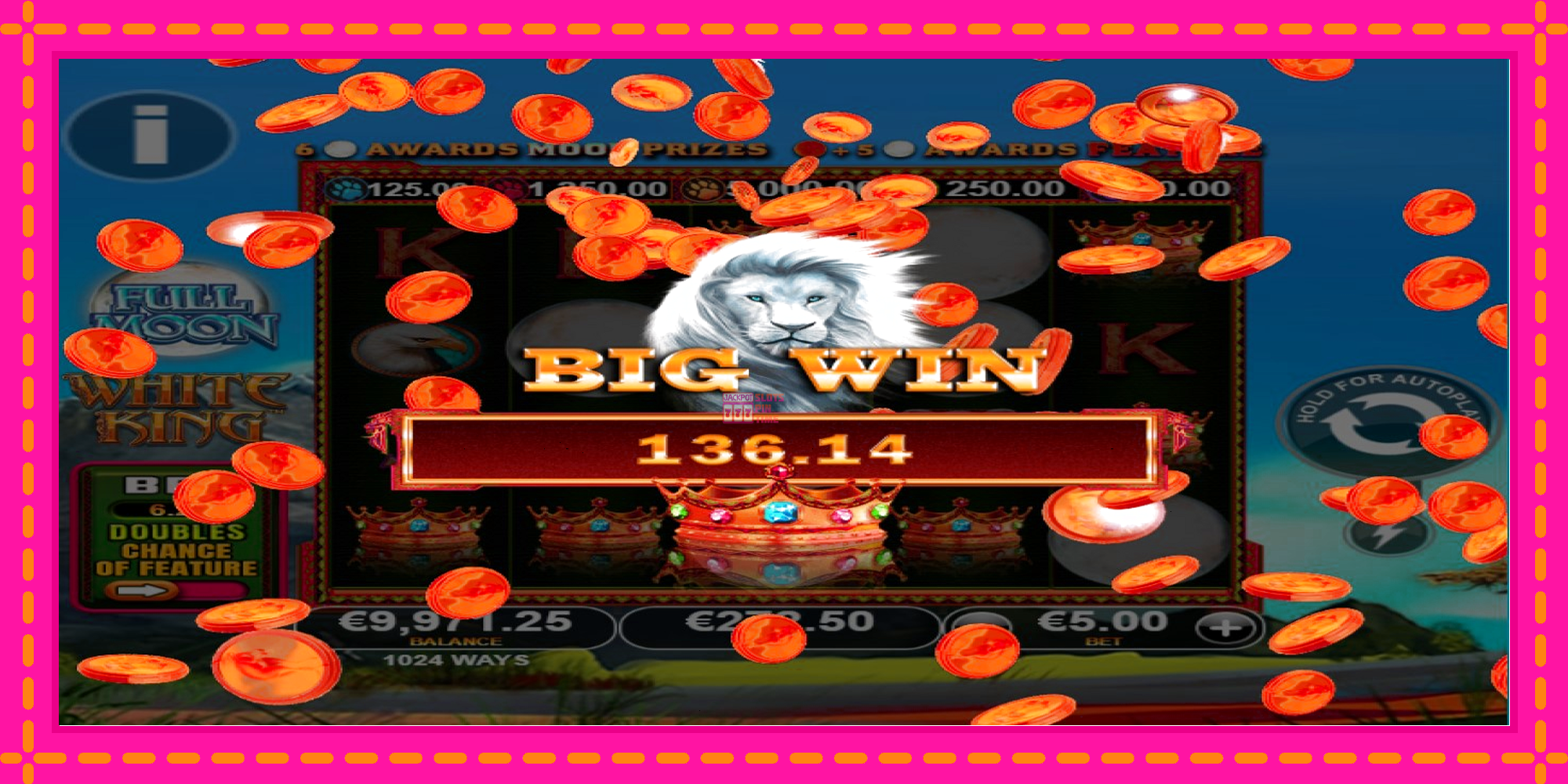 Slot machine Full Moon: White King PowerPlay Jackpot gratuitamente, immagine 4