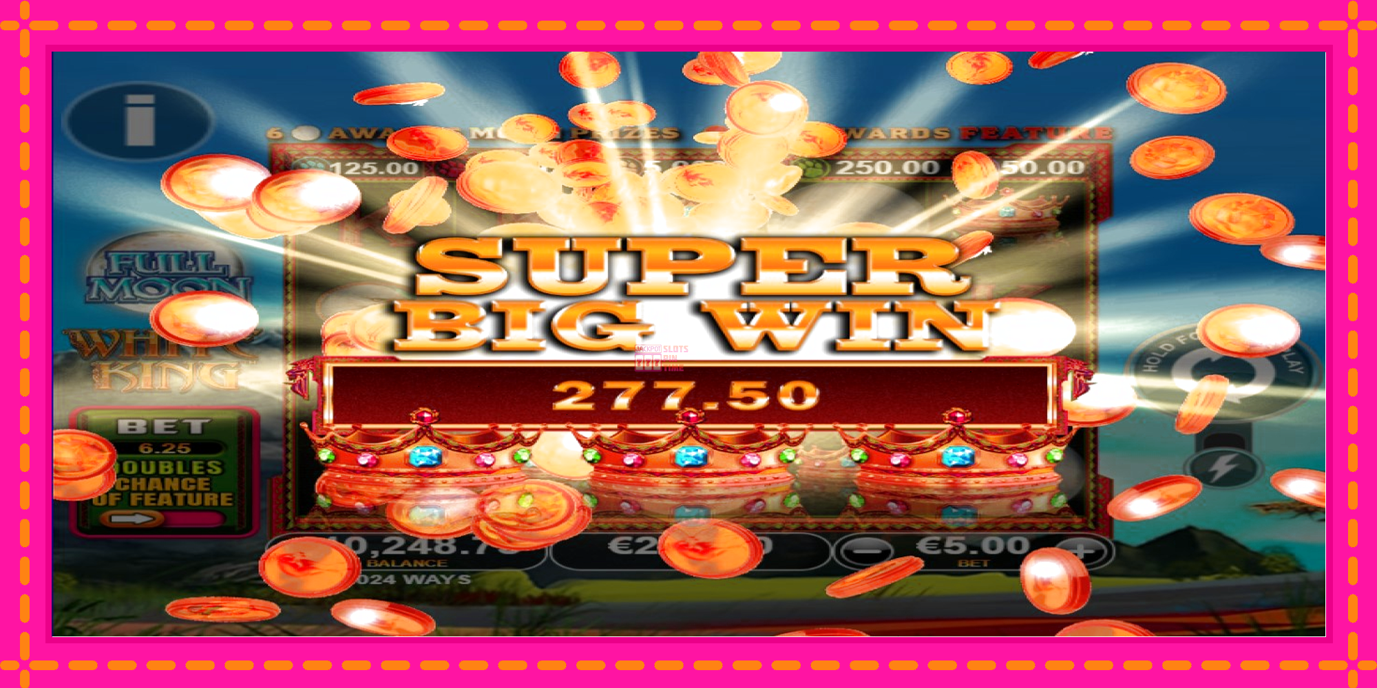 Slot machine Full Moon: White King PowerPlay Jackpot gratuitamente, immagine 5