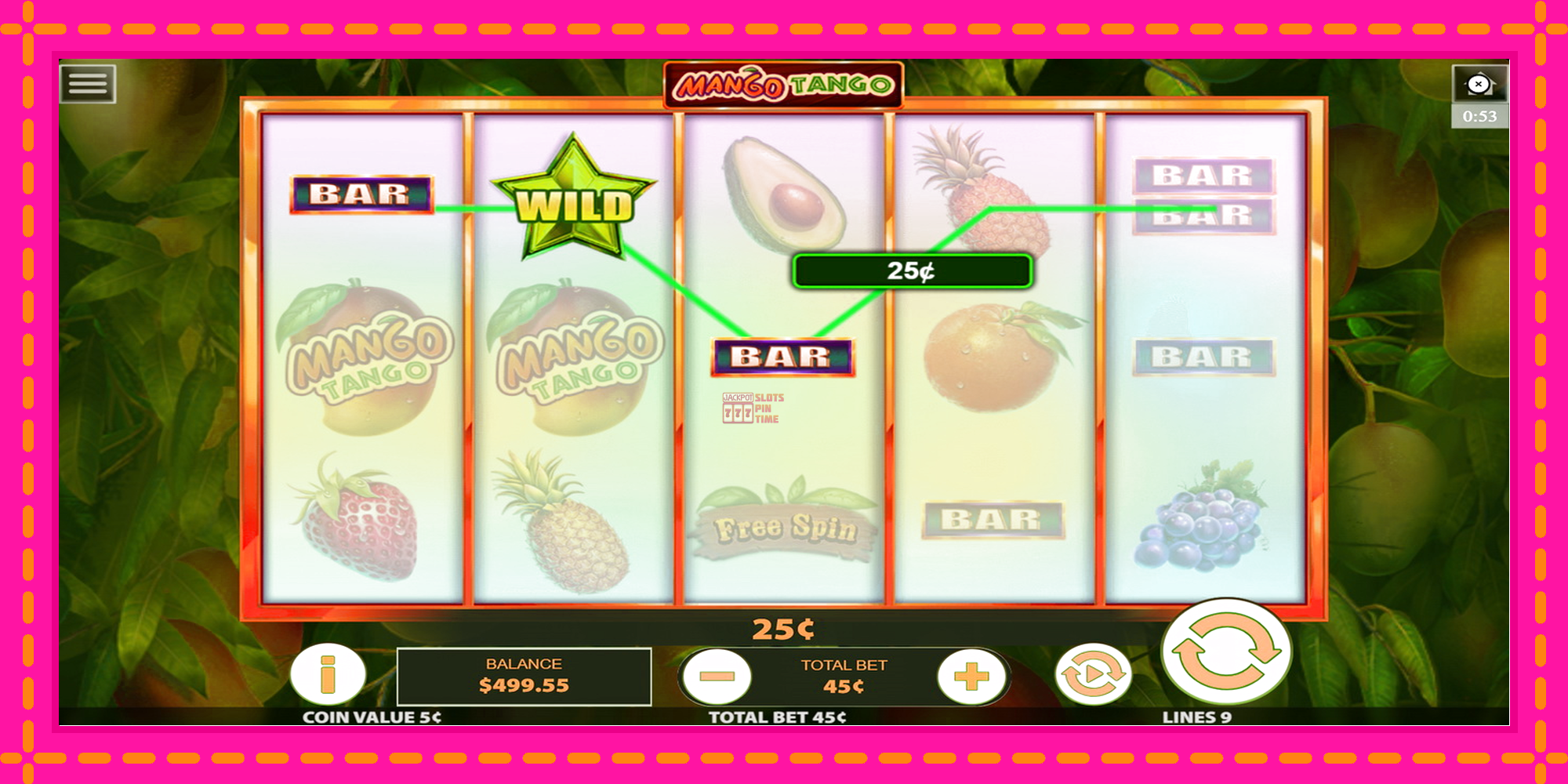 Slot machine Mango Tango gratuitamente, immagine 3