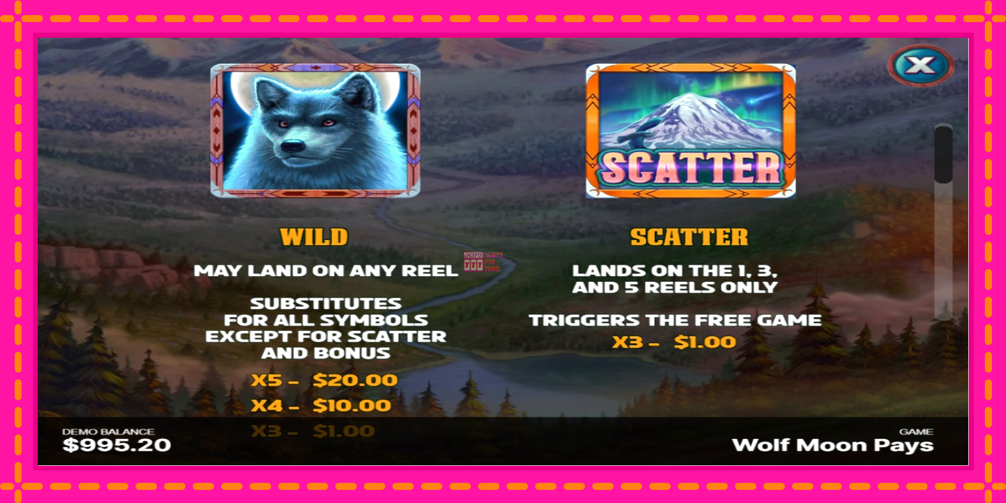 Slot machine Wolf Moon Pays gratuitamente, immagine 4